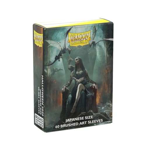 Dragon Shield: Halloween 2024-60CT Japanese Brushed Dual Art Card Sleeves - Compatible with Yugioh, Card Fight Vanguard!, Flesh & Blood TCG & LCG Protection by Arcane Tinmen - Used condition - US$11.29