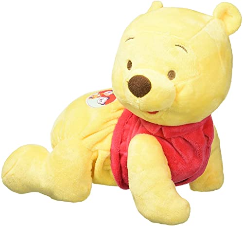 Clementoni - 17306 - Disney Winnie The Pooh Gattona con Me, Peluche Primi Passi
