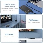 External Hard Drive 2 TB, Portable Hard Drive Plug and Play 2TB, USB 3.0 Data Cable, Data Storage, Compatible with PC/Laptop/Mac os. (Black