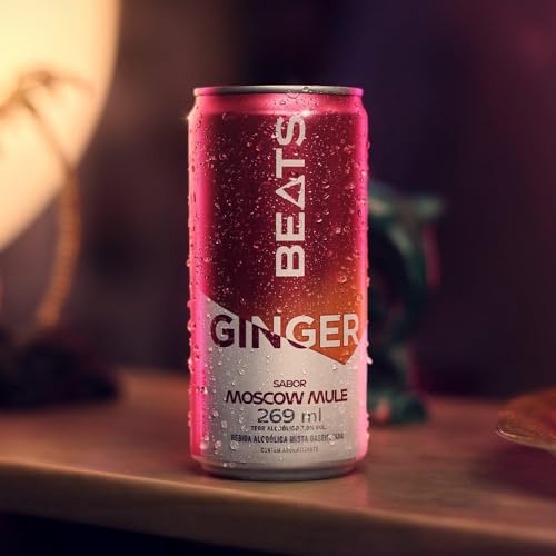 Pack de Drink Pronto Beats Drinks Ginger Sabor Moscow Mule 269ml Lata 8 Unidades