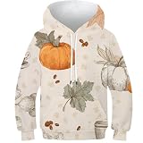 **Material ideal para la piel**: Nuestras Calabaza sudaderas con capucha para niños están confeccionadas con una mezcla de fibra de poliéster y spandex, garantizando suavidad, comodidad y transpirabilidad, perfectas para el uso diario.