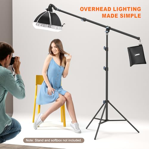 LINCO Lincostore 2.5ft to 5ft Adjustable Overhead Light Boom Arm with Universal Tripod Clamp & Counter-Weight Bag 4255K by LINCO - Used condition - Image 3