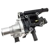Engine Coolant Thermostat Housing with Sensor Gasket for 2011-2016 Chevrolet Cruze 2012-2017 Chevrolet Sonic 2013-2017 Chevrolet Trax Replaces 25192228