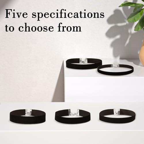 Vanstyle Black Choker Necklace for Women - 5 PCS Black Velvet Choker Set of Classic Gothic Adjustable Choker Necklaces for Teen Woman by Vanstyle - Used condition - Image 5