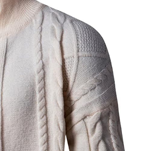 Mens Stand Collar Button Down Cardigan Open Front Ribbed Big Tall Sweaters Cable Knit Silm Fit Cardigans Sweater3