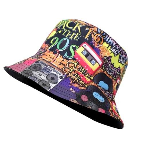 GADITIEK Fischerhüte Bucket Hat Retro 80er 90er Jahre, 90er 80er Jahre...