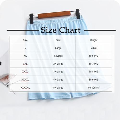 Men Soft Ice Silk Pajama Shorts, Summer Lightweight Breathable Loungewear Sleepwear Elastic Waist Loose Athletic Shorts3