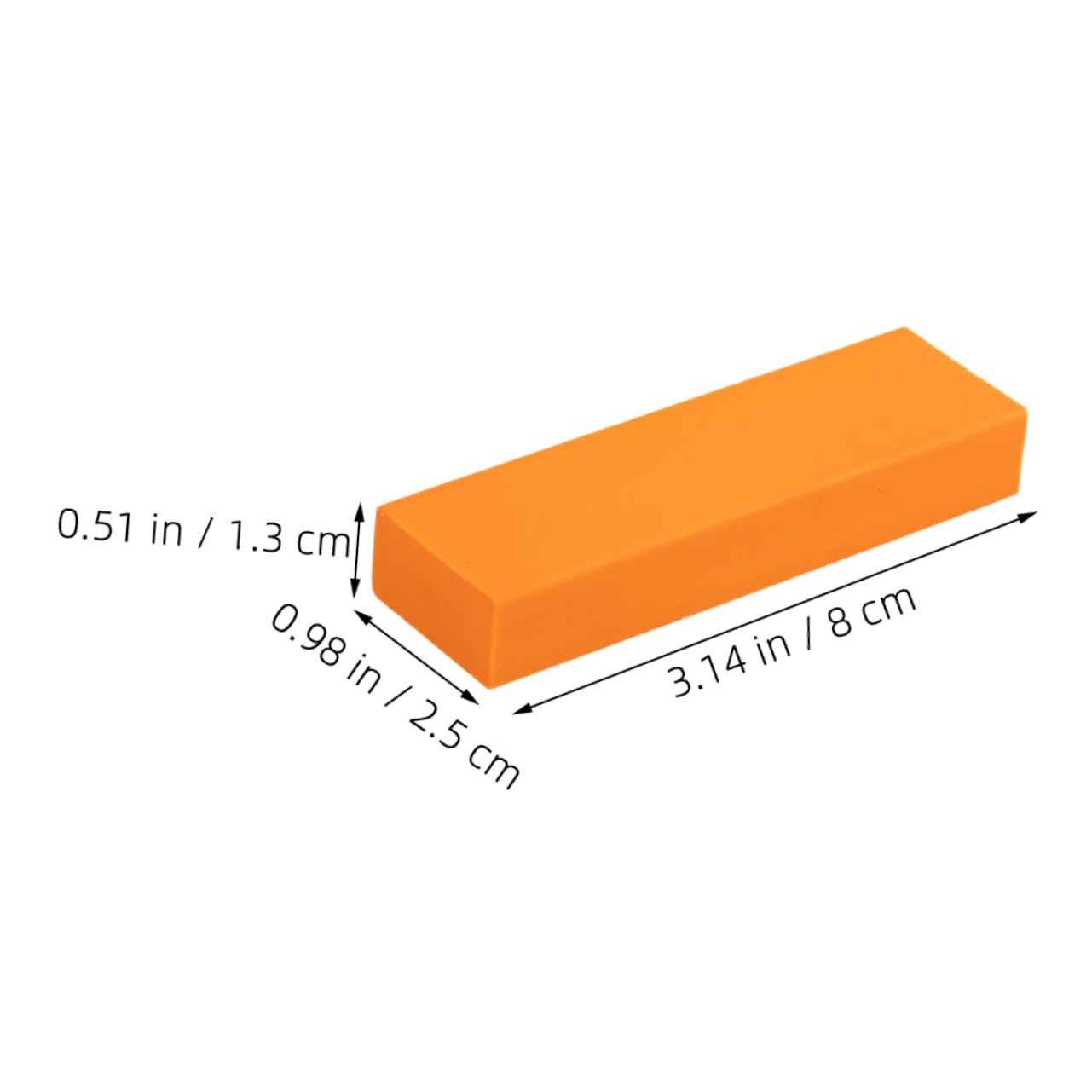 DECHOUS 4 Ensembles La Gomme Recharge Gomme D'évier Pouvoir Gomme De Nettoyage Poubelle Simple Dérouillant Domestique Effaceur De Taches en Acier Inoxydable Caoutchouc Orange 2 Pièces * 4