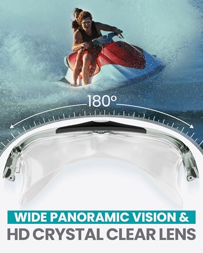 Image of OutdoorMaster Swim Mask - Wide View Swimming Mask & Goggles Anti-fog Waterproof