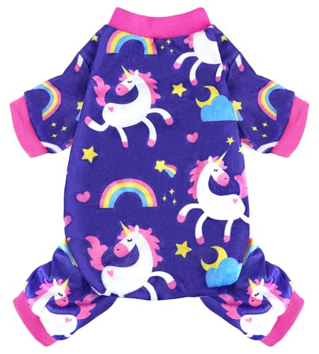 Pijama para perro suave y ligero unicornio XL