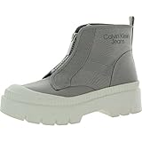 Calvin Klein Women's BERTI Fashion Boot, Light Gray 050, 10