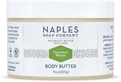 Naples Natural Body Butter - Rich Cocoa Shea Body Butter Made For Women With No Harmful Ingredients - Natural Skin Care For Nourished And Moisturized Skin (Coconut Water)