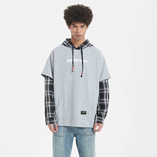 Gurunvani Japan Style Patchwork Hoodies Men Characters Streetwear Hoodie Men Sweatshirt #TOP5