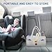 Maliton Baby Diaper Caddy, Car Organizer with Handle, Felt Diaper Caddy for Baby Boy Girl, Changing Table Organizer for Baby Stuff, 16