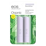 eos Organic Stick Lip Balm - Pure and Free | Certified Organic & 100% Natural | 0.14 oz