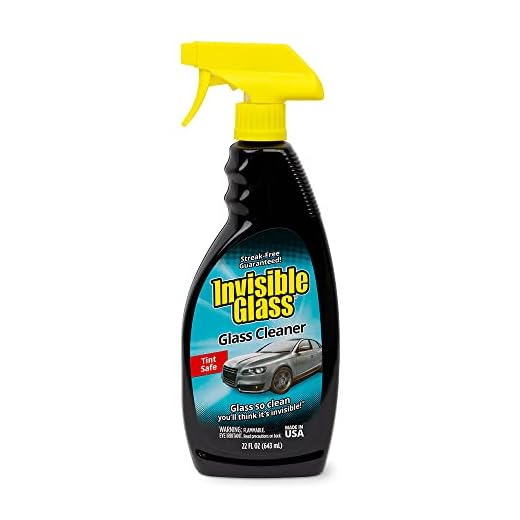 Invisible Glass 92164 22-Ounce Premium Glass Cleaner and Window Spray for Auto and Home Provides a Streak-Free Shine on Windows, Windshields, and Mirrors is Residue and Ammonia Free and Tint Safe