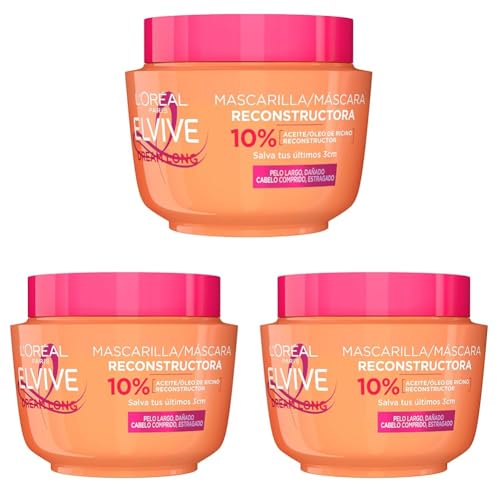 Elvive S.O.S. Dream Long Mascarilla - 300 ml (Paquete de 3)