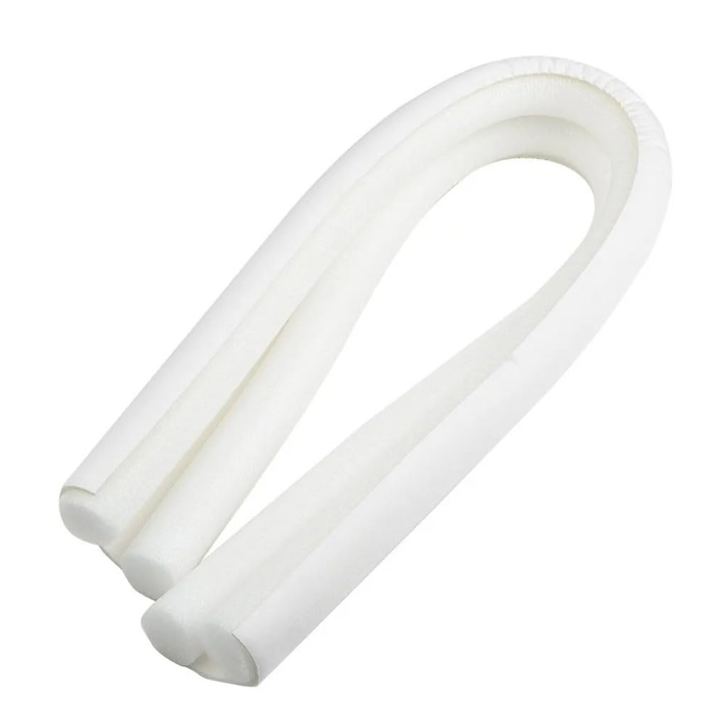 Windproof Seal Strip Draught Excluder - 95cm Double Door Bottom Guard, Dustproof Blocker & Soundproof Sealer,1pcs(White)