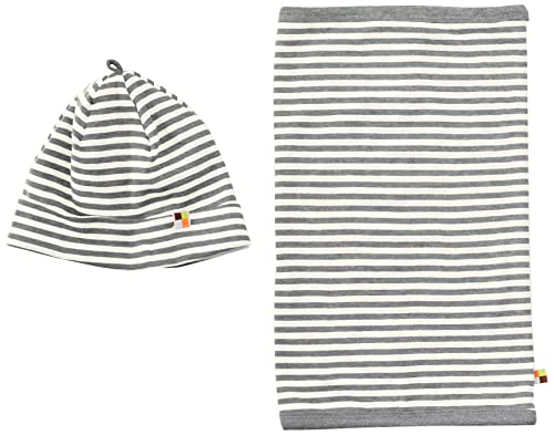 Juego de gorro y bufanda para niños loud + proud unisex de algodón certificado Gots