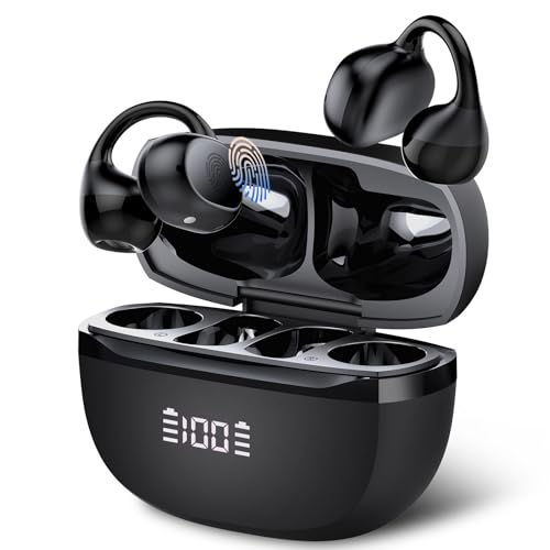 Cuffie Auricolari Aperte, Clip per Orecchie Auricolari Bluetooth, Cuffie On