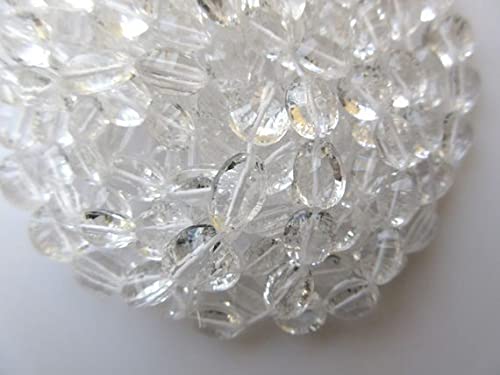 Faceted concave cut oval beads quartz crystal pour réparer et concevoir un collier
