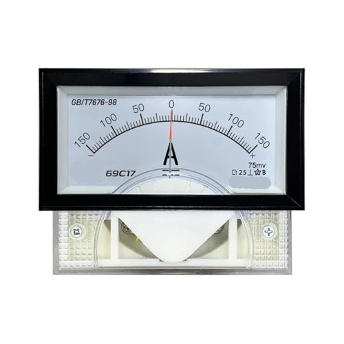 Ampèremètre bidirectionnel 69C17 instrument de mesure CC 150A 75mV cadre noir