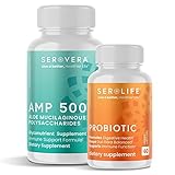 SEROVERA Aloe Glyconutrient + Probiotics - Support Immune System, Digestive Tract, and Colon Health 330 caps