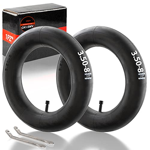 1PZ UK5-38A 2 Pack Wheelbarrow Inner Tube 3.50-8 with TR-13 Straight Valve 3.50-8 Inner Tube Replacement for Garden Wheelbarrow Sack Barrow Trolley Wheel Inner Tyre Tire