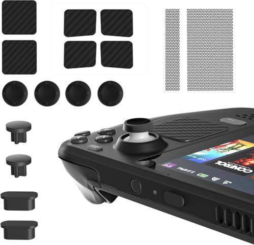 Image of New World Dust Proof Kit for Steam Deck, Protective Accessories for Steam Deck with Protective Sticker, Dust Plugs, Dust Cover, Rocker Caps, Accessories for Steam deck