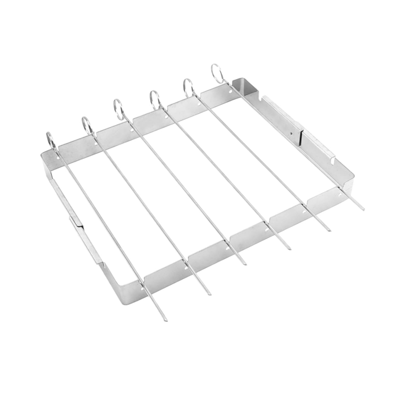 BESPORTBLE Portable BBQ Grill Stainless Steel Outdoor Grill Rack Skewer Holder Perfect for Camping