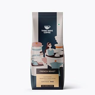 THIRD WAVE COFFEE | French Roast | 100% Arabica | Dark Roast | Cold Brew | Coarse Grind | 250 grams | Pouch