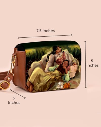 Image of Kalankit Rakhi Gift Hamper For Sister | Rakhi Gift For Girls, Sling Bag For Women, Travel Crossbody Bags, Stylish Cross Sling Bags for Woman | Rakhi Gifts For Sister, Gifts for Rakshabandhan