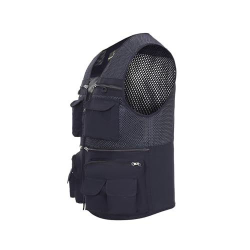 Image of Hbufnha Outdoor Fishing Hunting Vest Multi Pockets Work Cargo Jacket