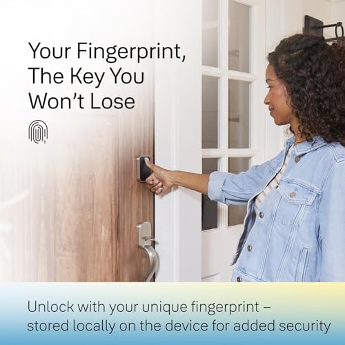 Yale Security Assure Lock 2 Touch Deadbolt, Black Suede Keyed Smart Entry Door Lock with Wi-Fi Connected Keypad and Fingerprint Scanner for Code Entry and Remote Access, YRD410-F-WF1-BSP thumbnail 4