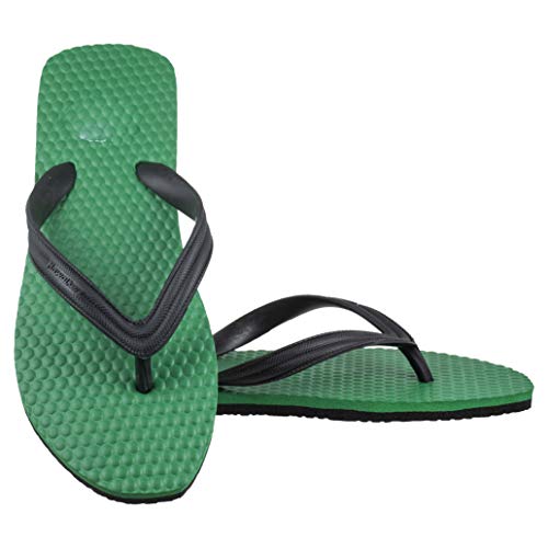 Image of Hawalker Prime Men's Flip Flops Made with 100% Natural & Durable Rubber for All Weather | Comfortable Hawai Chappals | Regular Wear Slippers (Grey)