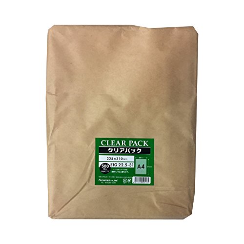 カクケイ OPP袋 クリアパック テープ無し 30ミクロン500枚 225×310mm
