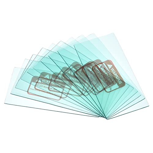 Patikil 4.25 X 2 Inch Welding Protection Lens, 10 Pack Transparent Right Angle Protective Replacement For Solar, Clear #TOP24