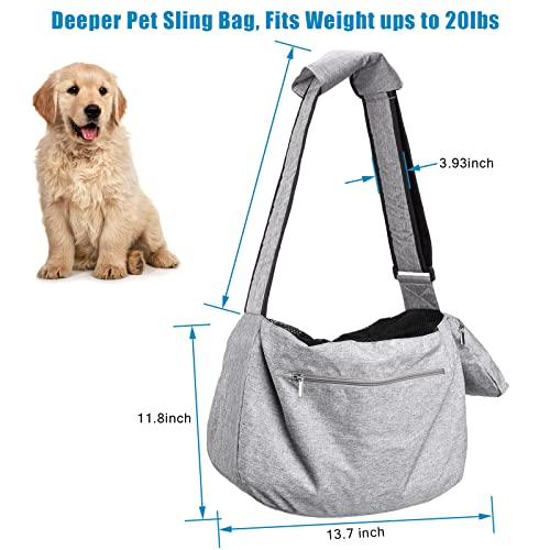 Ownpets PET0135-US Pet Sling Carrier, Fits 15 To 25Lbs Extra-Large Dog/Cat Sling Carrier Reversible And Hands-Free Dog Bag thumb #5