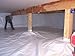 COLL7AWS White Crawl Space Encapsulation Moisture Barrier Insulation Vapor Barrier - 12' X 200' (2400 SQ FT)(14 mil Thick) Heavy Duty Industrial Strength - Provides Radon Protection