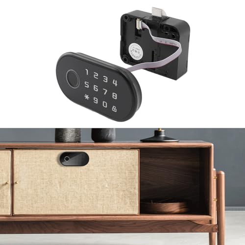 Serrure d armoire intelligente 3 modes de d verrouillage x biom trie x sans cl x pour tiroirs de bureau x empreintes digitales x s curis e et fiable x installation facile x batterie longue dur e x – vue 2