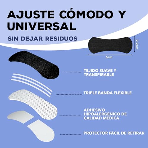 Miniatura 3 de Pack 60 Tiras Nasales Deportivas. Nasal Strips. Tiras Nasales Antirronquidos Para Dormir .Nose Strips. Respirar Mejor Por La Nariz. Nasal Strips. Tiritas Nariz Respirar. No Mas Ronquidos.