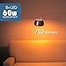 Maelsrlg Sleep Light Bulb, 1600K Amber LED Bulb Blue Light Free - 60W Equivalent, 8W A19 E26 Base, Dimmable Warm Light Bulbs for Bedroom, 4-Pack