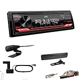 KD-X272DBT mit Radioeinbaukit für Ford Puma (ECT) Baujahr: 1997-2002, Blendenfarbe: schwarz