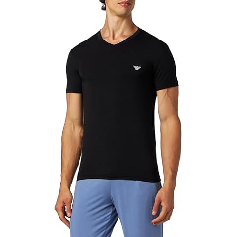 Emporio Armani Soft Modal Men's T-shirt in Black Cover