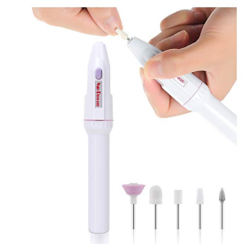 Portable Mini Nail Drill Set, Nail Drill File Grinder Grooming Kit Includes Callus Remover Set, Nail Buffer Polisher, Personal Manicure and Pedicure Kit