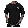 Black Tshirt Summer Shirts Mens Black T Shirt Men's T-Shirts Green Tshirt Mens Yellow Shirt Men Mens Crew Neck T Shirt Green T Shirt Men White Tshirt Mens Men's T-Shirts Black S #1
