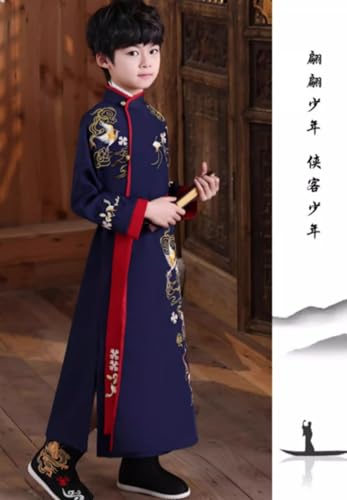 Disfraz tradicional chino Hanfu para niños miniatura 3