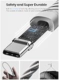 Fasgear Kabel USB C na USB C 100 W – 1 opakowanie 3 m USB 2.0 typu C do typu C PD 5A szybkie ładowanie kąt prosty kompatybilny z Surface Book 2, i-Pad Pro 2020 Spectre 13 Surface Go N1 (szary)