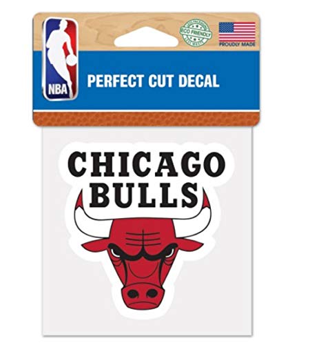 WinCraft NBA Chicago Bulls - Adhesivo de vinilo para exteriores (20,3 x 20,3 cm), diseño de los Chicago Bulls