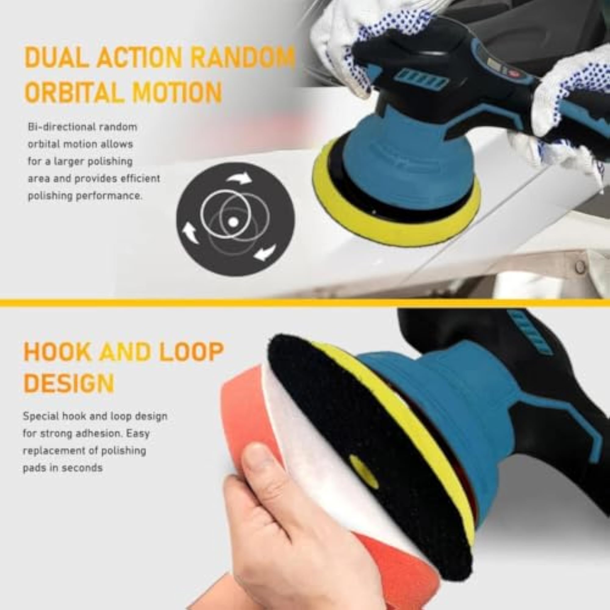 Professional Cordless Polishing Machine for Car and Wood